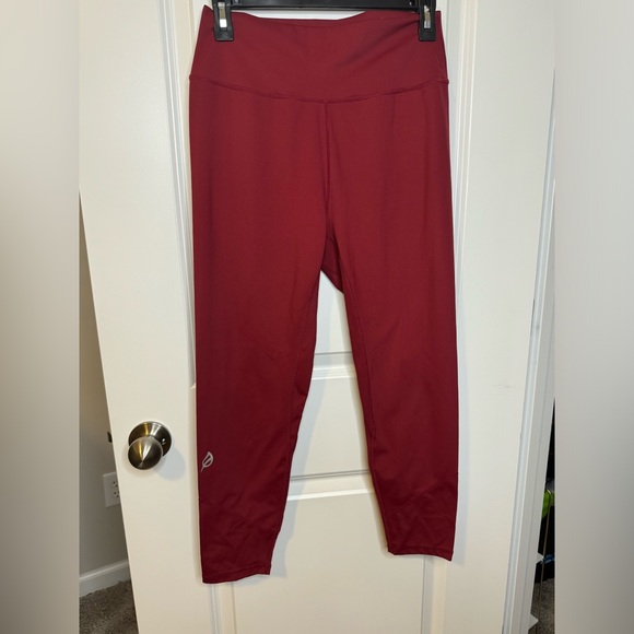 P’Tula Cassey Legging 28” red buttery soft workout athlesiure athletic pants - Picture 3 of 6
